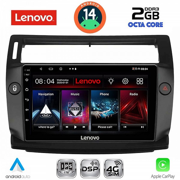 Digital iQ LENOVO LVF 5084BL_CPA (9inc) MULTIMEDIA TABLET for CITROEN C4  mod. 2004-2011 (BLACK)