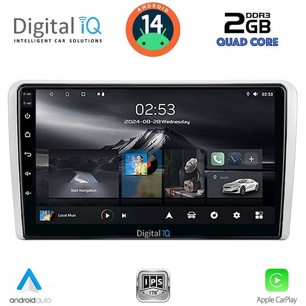 DIGITAL IQ RSB 1481SL_CPA (9inc) MULTIMEDIA TABLET for OPEL ALL mod. 2004-2014 (SILVER)