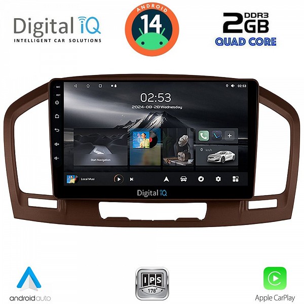 DIGITAL IQ RSB 1491BR_CPA (9inc) MULTIMEDIA TABLET for OPEL INSIGNIAmod.2008-2013 (BROWN)
