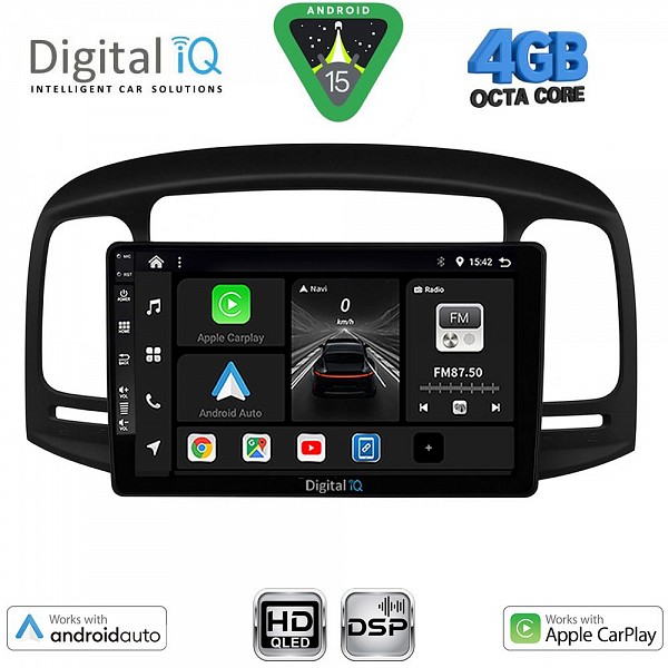 DIGITAL IQ BXF 6249BL_CPAA (9inc) MULTIMEDIA TABLET for HYUNDAI ACCENT mod. 2005-2012 (BLACK)