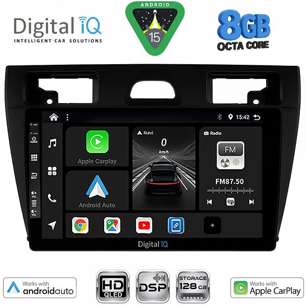 DIGITAL IQ BXF 7153BL_CPAA (9inc) MULTIMEDIA TABLET for FORD FIESTA mod. 2005-2008 (BLACK)