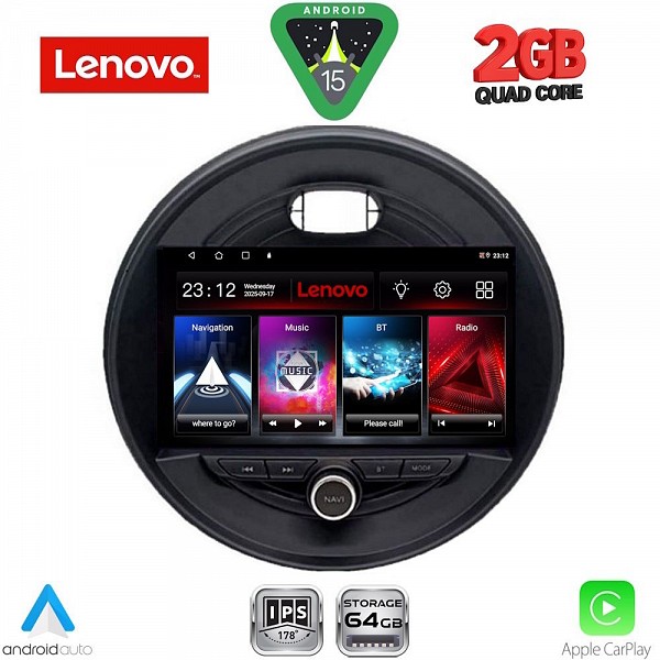 Digital iQ LENOVO LVD 2066_CPA (9inc) MULTIMEDIA TABLET for MINI COOPER (F55-56-F57) mod. 2015> CLUBMAN (F54) mod. 2015> ROADSTER (F59) mod. 2014> COUNTRYMAN (F60) mod. 2016>