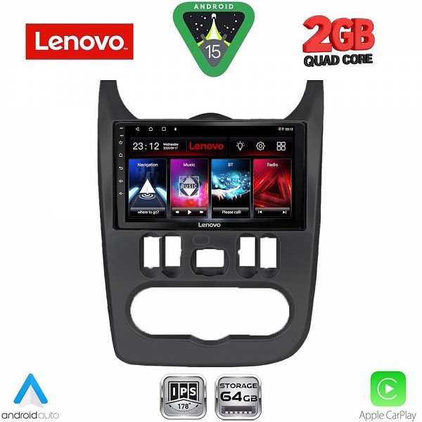 Digital iQ LENOVO LVD 2101BL_CPA (9inc) MULTIMEDIA TABLET for DACIA DUSTER ? LOGAN ? SANDERO mod. 2006-2012 (BLACK)