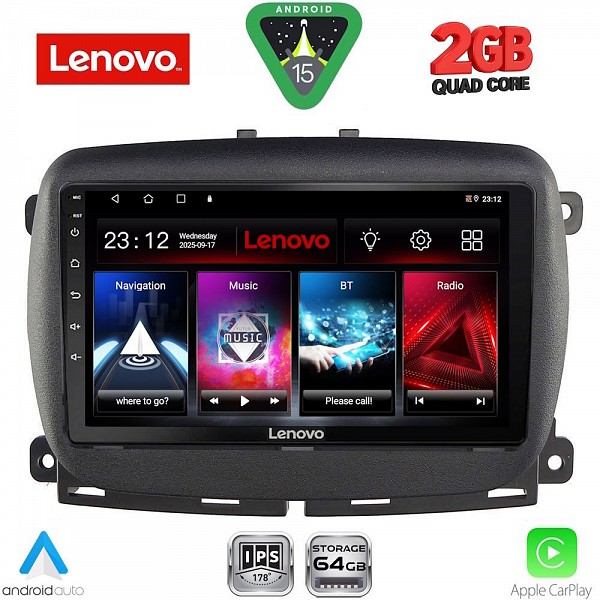 Digital iQ LENOVO LVD 2131_CPA (9inc) MULTIMEDIA TABLET for FIAT 500 mod. 2016>