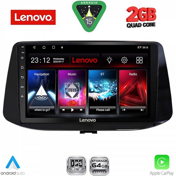Digital iQ LENOVO LVD 2233_CPA (9inc) MULTIMEDIA TABLET for HYUNDAI i30 mod. 2018-2024