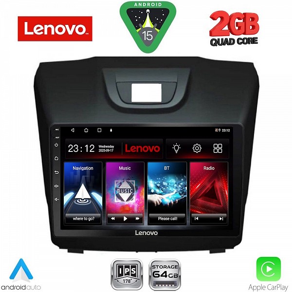Digital iQ LENOVO LVD 2255_CPA (9inc) MULTIMEDIA TABLET for ISUZU DMAX mod. 2012-2020