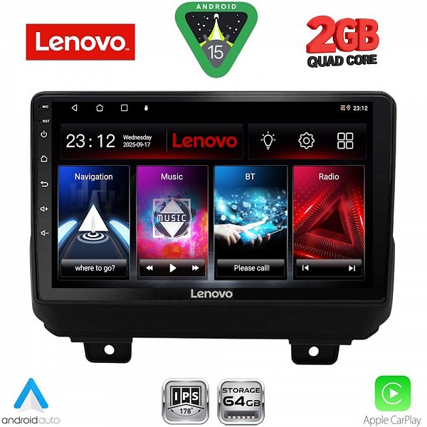 Digital iQ LENOVO LVD 2298_CPA (9inc) MULTIMEDIA TABLET for JEEP WRANGLER mod. 2018-2026