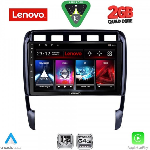 Digital iQ LENOVO LVD 2535_CPA (9inc) MULTIMEDIA TABLET for PORSCHE CAYENNE mod. 2002-2011