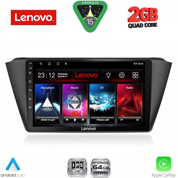 Digital iQ LENOVO LVD 2582_CPA (9inc) MULTIMEDIA TABLET for SKODA FABIA mod. 2015>