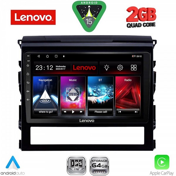 Digital iQ LENOVO LVD 2725_CPA (9inc) MULTIMEDIA TABLET for TOYOTA LANDCRUISER mod. 2016-2019