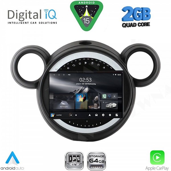 DIGITAL IQ RSD 1065_CPA (9inc) MULTIMEDIA TABLET for MINI COUNTRYMAN (R60) mod. 2010-2016 ? PACEMAN (R61) mod. 2013-2016