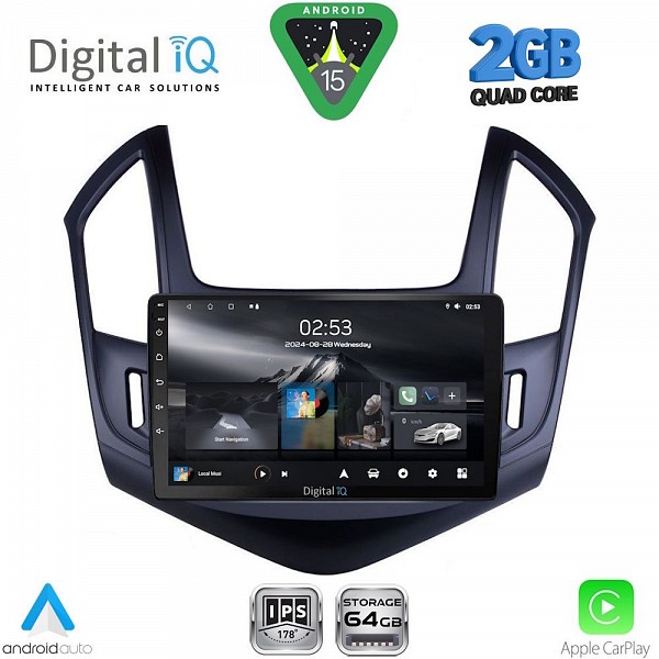 DIGITAL IQ RSD 1077_CPA (9inc) MULTIMEDIA TABLET for CHEVROLET CRUZE mod. 2013-2015