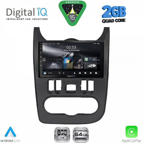 DIGITAL IQ RSD 1101BL_CPA (9inc) MULTIMEDIA TABLET for DACIA DUSTER ? LOGAN ? SANDERO mod. 2006-2012 (BLACK)