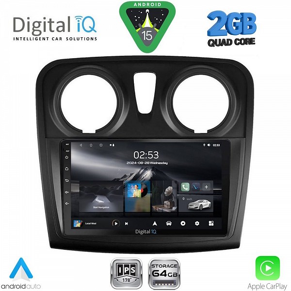 DIGITAL IQ RSD 1108_CPA (9inc) MULTIMEDIA TABLET for DACIA LOGAN ? SANDERO mod. 2012-2019