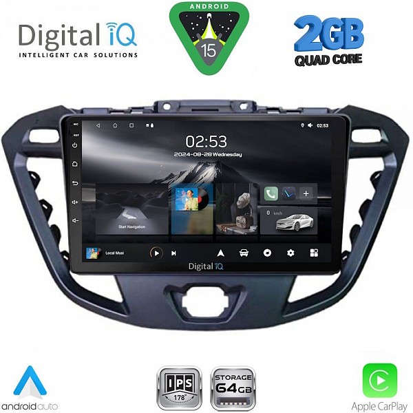 DIGITAL IQ RSD 1177_CPA (9inc) MULTIMEDIA TABLET for FORD TRANSIT CUSTOM | TOURNEO CUSTOM mod. 2013-2019