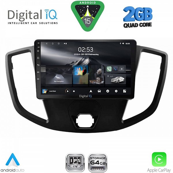 DIGITAL IQ RSD 1179_CPA (9inc) MULTIMEDIA TABLET for FORD TRANSIT mod. 2014-2020