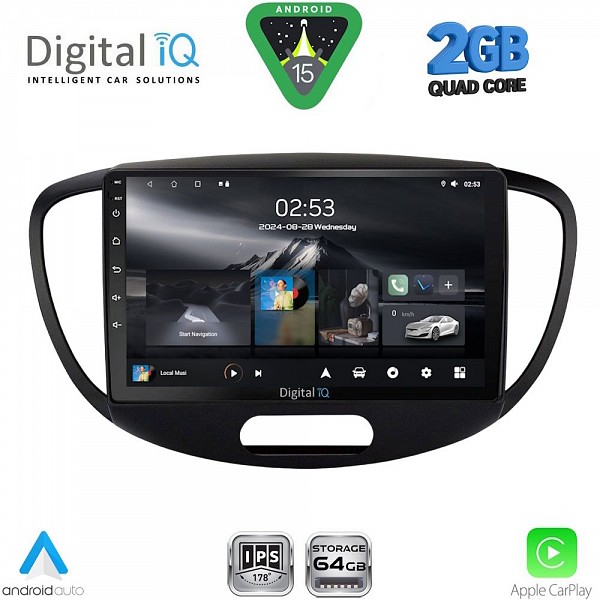 DIGITAL IQ RSD 1223_CPA (9inc) MULTIMEDIA TABLET for HYUNDAI i10 mod. 2008-2013