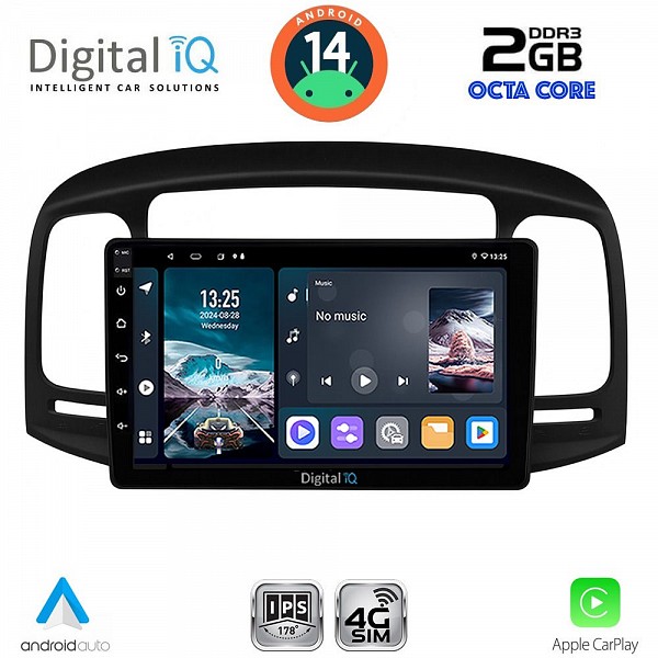 DIGITAL IQ RTG 4249BL_CPA (9inc) MULTIMEDIA TABLET for HYUNDAI ACCENT mod. 2005-2012 (BLACK)