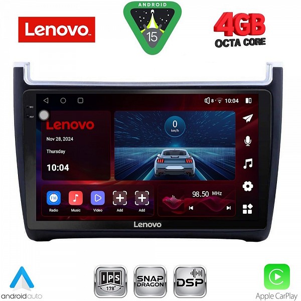 Digital iQ LENOVO SSV 9757_CPA (9inc) MULTIMEDIA TABLET for VW POLO mod. 2014-2017
