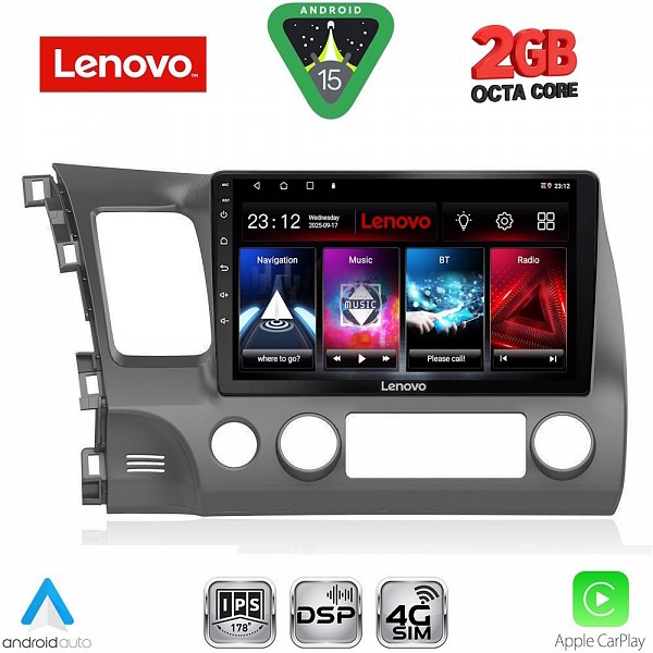 Digital iQ LENOVO LVF 5188_CPA (10inc) MULTIMEDIA TABLET for HONDA CIVIC 4D mod. 2006-2012