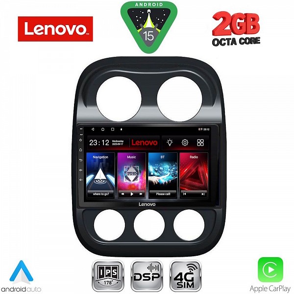 Digital iQ LENOVO LVF 5277_CPA (10inc) MULTIMEDIA TABLET for JEEP COMPASS - PATRIOT mod. 2007-2016