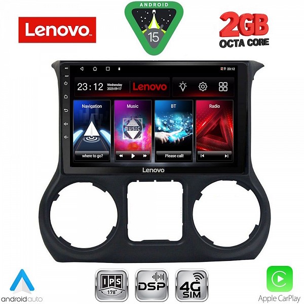 Digital iQ LENOVO LVF 5296_CPA (10inc) MULTIMEDIA TABLET for JEEP WRANGLER  mod. 2014-2017