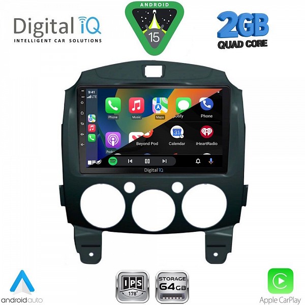 DIGITAL IQ RSD 1361_CPA (9inc) MULTIMEDIA TABLET for MAZDA 2  mod. 2007-2014