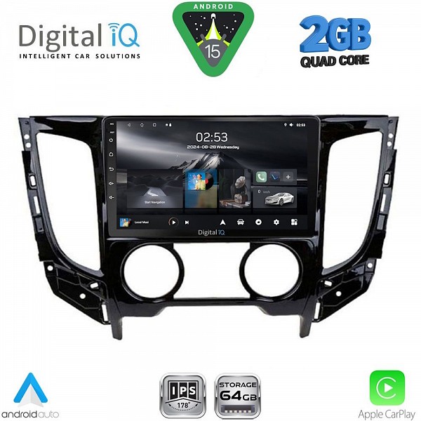 DIGITAL IQ RSD 1437_CPA A/C (9inc) MULTIMEDIA TABLET for MITSUBISHI L200 mod. 2015-2019  A/C