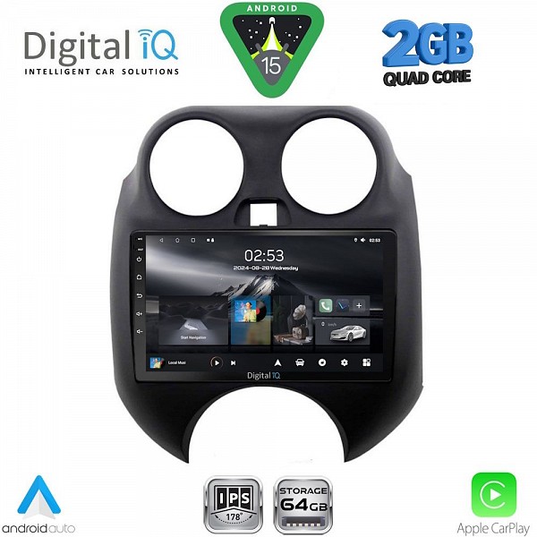 DIGITAL IQ RSD 1459_CPA (9inc) MULTIMEDIA TABLET for NISSAN MICRA mod. 2010-2014