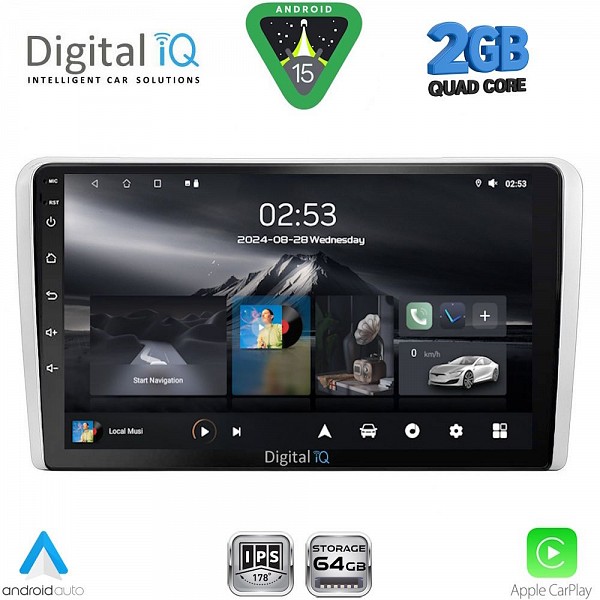 DIGITAL IQ RSD 1481SL_CPA (9inc) MULTIMEDIA TABLET for OPEL ALL mod. 2004-2014 (SILVER)