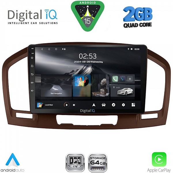 DIGITAL IQ RSD 1491BR_CPA (9inc) MULTIMEDIA TABLET for OPEL INSIGNIAmod.2008-2013 (BROWN)