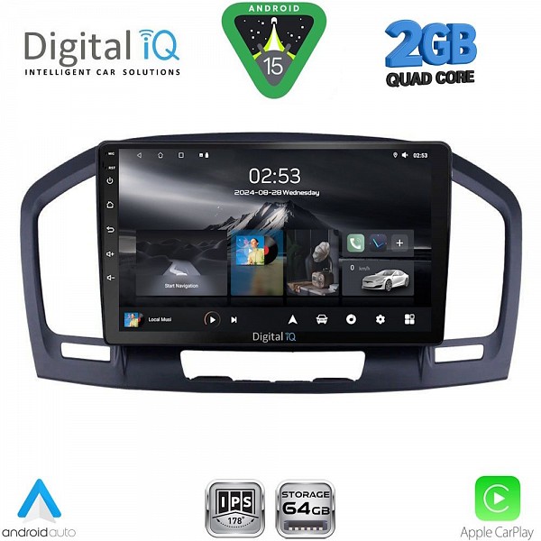 DIGITAL IQ RSD 1491BL_CPA (9inc) MULTIMEDIA TABLET for OPEL INSIGNIAmod.2008-2013 (BLACK)