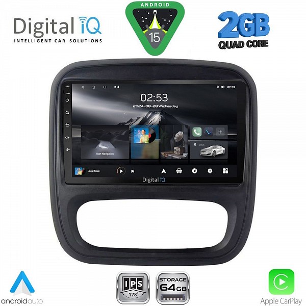 DIGITAL IQ RSD 1499_CPA (9inc) MULTIMEDIA TABLET for OPEL VIVARO ? RENAULT TRAFIC ? FIAT TALENDO ? NISSAN NV 300 mod. 2014-2019