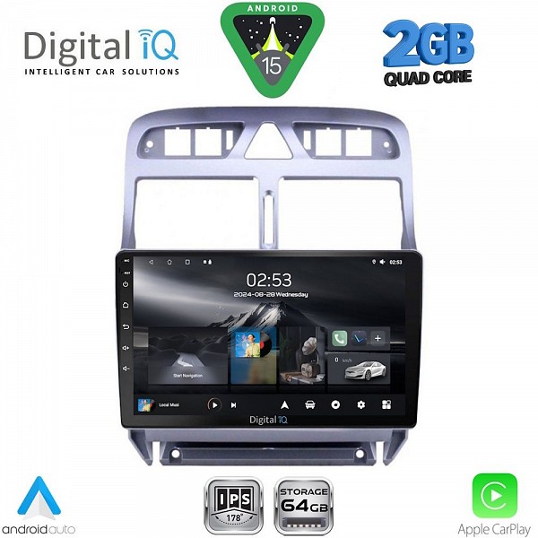 DIGITAL IQ RSD 1512_CPA (9inc) MULTIMEDIA TABLET for PEUGEOT 307 mod. 2001-2008