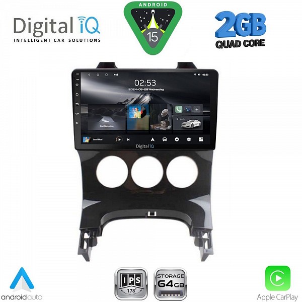 DIGITAL IQ RSD 1515_CPA A/C (9inc) MULTIMEDIA TABLET for PEUGEOT 3008 mod. 2008-2016  A/C