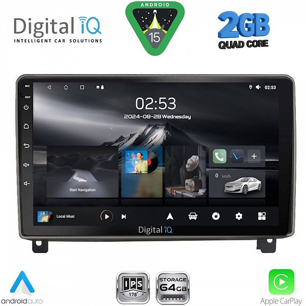 DIGITAL IQ RSD 1517_CPA (9inc) MULTIMEDIA TABLET for PEUGEOT 407 mod. 2004-2011