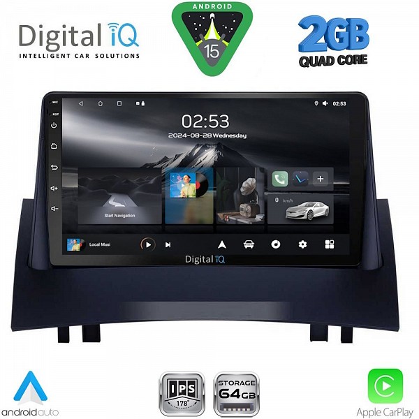 DIGITAL IQ RSD 1555_CPA (9inc) MULTIMEDIA TABLET for RENAULT MEGANE 2 mod. 2002-2008