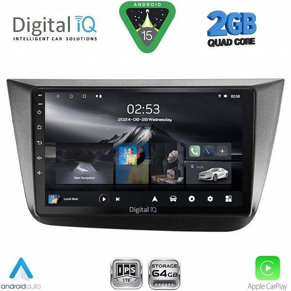 DIGITAL IQ RSD 1570_CPA (9inc) MULTIMEDIA TABLET for SEAT ALTEA mod. 2004-2015