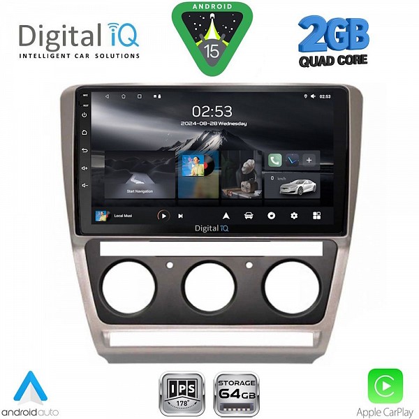 DIGITAL IQ RSD 1595_CPA (10inc) MULTIMEDIA TABLET for SKODA OCTAVIA 5 mod. 2005-2012