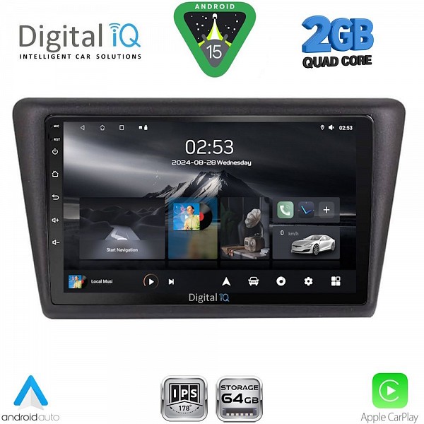 DIGITAL IQ RSD 1600_CPA (9inc) MULTIMEDIA TABLET for SKODA RAPIDSPACEBACK mod. 2014-2019