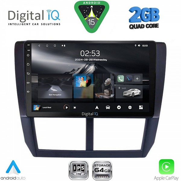DIGITAL IQ RSD 1662_CPA (9inc) MULTIMEDIA TABLET for SUBARU FORESTER - IMPREZA - XV mod. 2008-2013