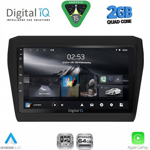 DIGITAL IQ RSD 1686_CPA (9inc) MULTIMEDIA TABLET for SUZUKI SWIFT mod. 2017-2026