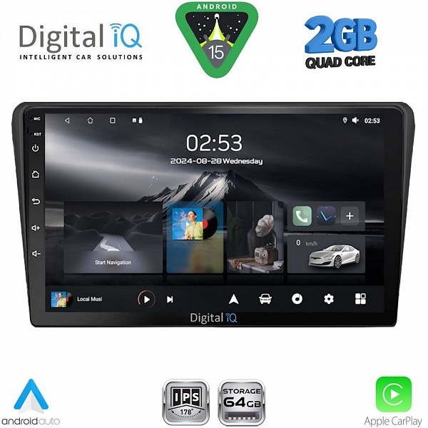 DIGITAL IQ RSD 1704BL_CPA (9inc) MULTIMEDIA TABLET for TOYOTA AVENSIS (T25) mod. 2003-2009 (BLACK)