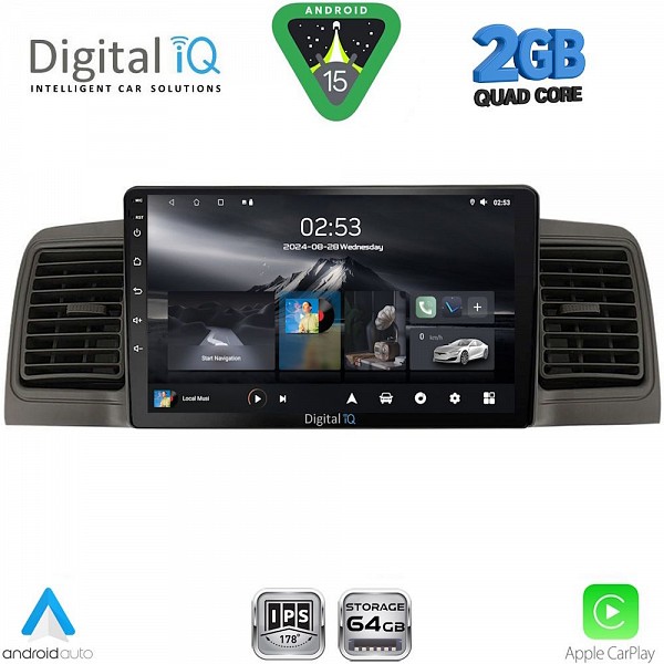 DIGITAL IQ RSD 1712BL_CPA (9inc) MULTIMEDIA TABLET for TOYOTA COROLLA mod. 2001-2006 (BLACK)