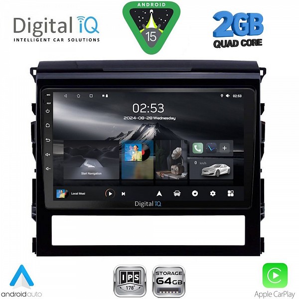 DIGITAL IQ RSD 1725_CPA (9inc) MULTIMEDIA TABLET for TOYOTA LANDCRUISER mod. 2016-2019