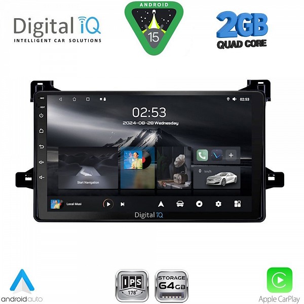 DIGITAL IQ RSD 1727_CPA (9inc) MULTIMEDIA TABLET for TOYOTA PRIUS mod. 2016-2020