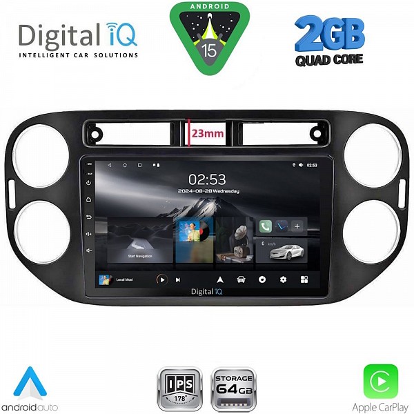 DIGITAL IQ RSD 1760BL_CPA (9inc) MULTIMEDIA TABLET for VW TIGUAN mod. 2011-2016 (BLACK)