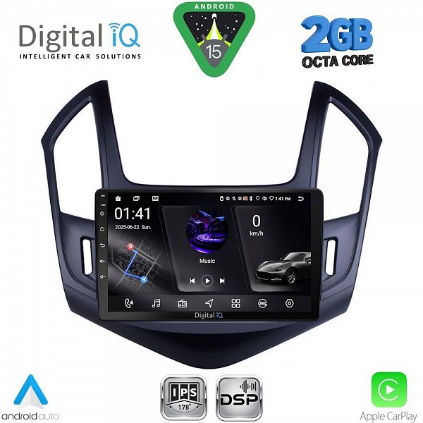 DIGITAL IQ RSF 4077_CPA (9inc) MULTIMEDIA TABLET for CHEVROLET CRUZE mod. 2013-2015