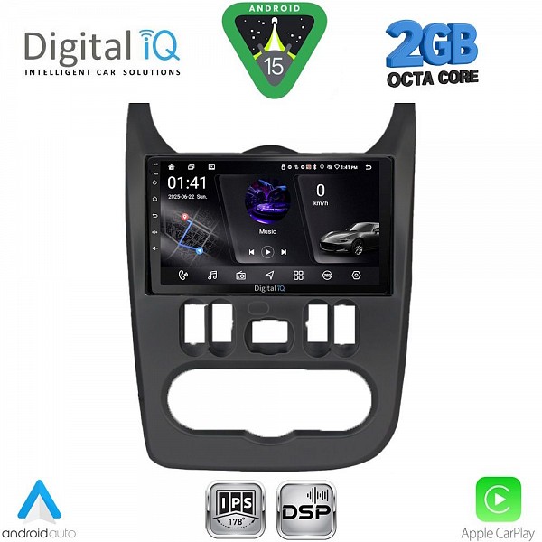 DIGITAL IQ RSF 4101BL_CPA (9inc) MULTIMEDIA TABLET for DACIA DUSTER ? LOGAN ? SANDERO mod. 2006-2012 (BLACK)