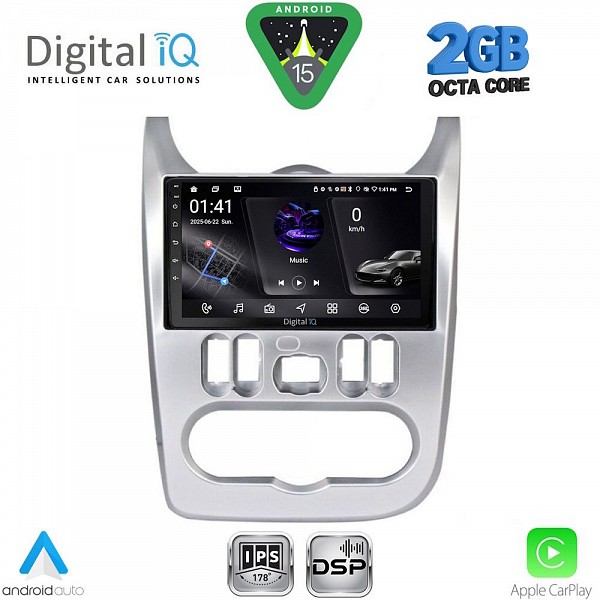 DIGITAL IQ RSF 4101SL_CPA (9inc) MULTIMEDIA TABLET for DACIA DUSTER ? LOGAN ? SANDERO mod. 2006-2012 (SILVER)